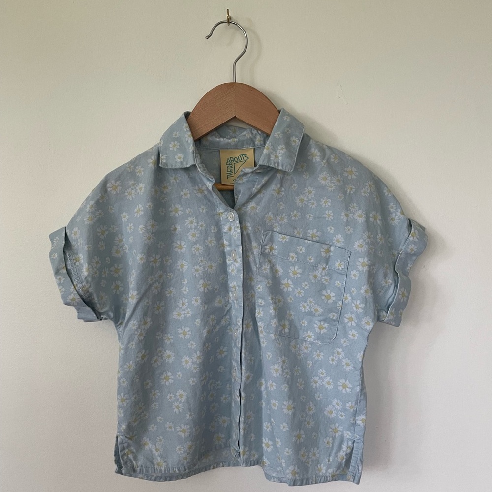 Thereabouts Light Blue Floral Button-Up Shirt